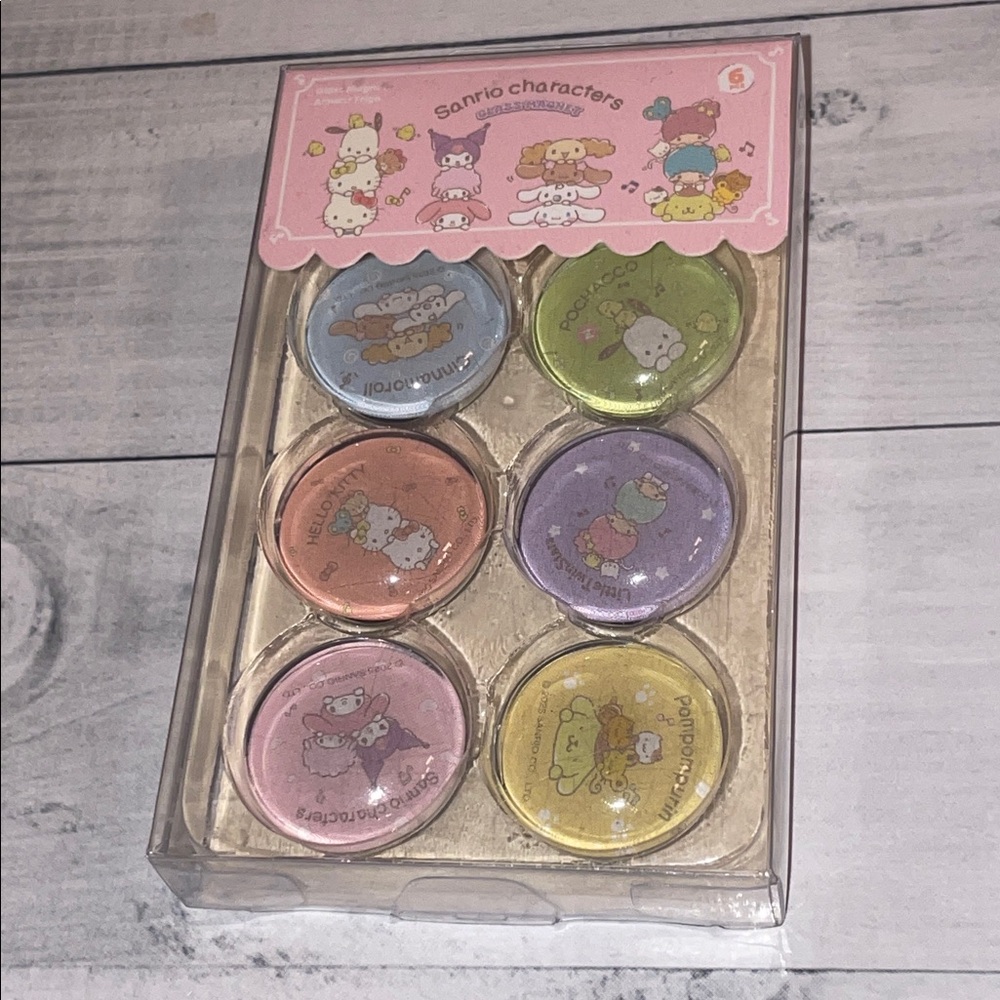 💚Sanrio Characters Stacking Fun Collection Fridge Glass 🧲 Magnet (6)